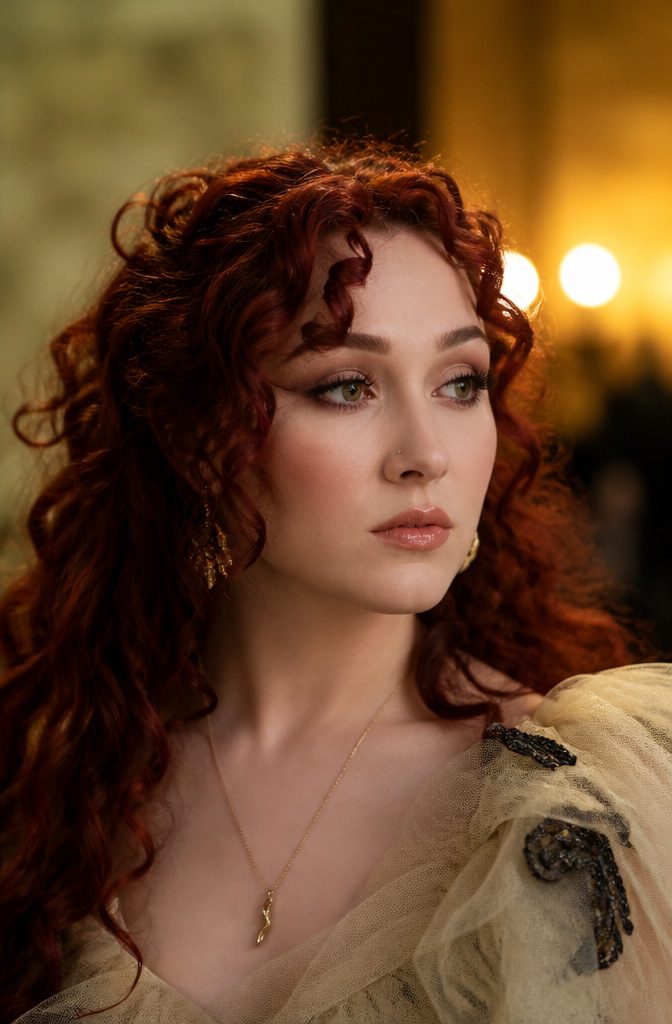 Chappell Roan's natural makeup look, featuring soft bronze and nude-brown tones.