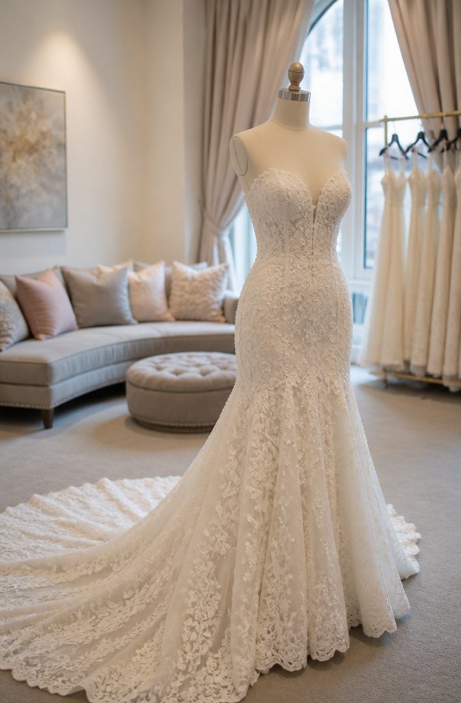 A spacious VIP room for brides and their guests at Kleinfeld.